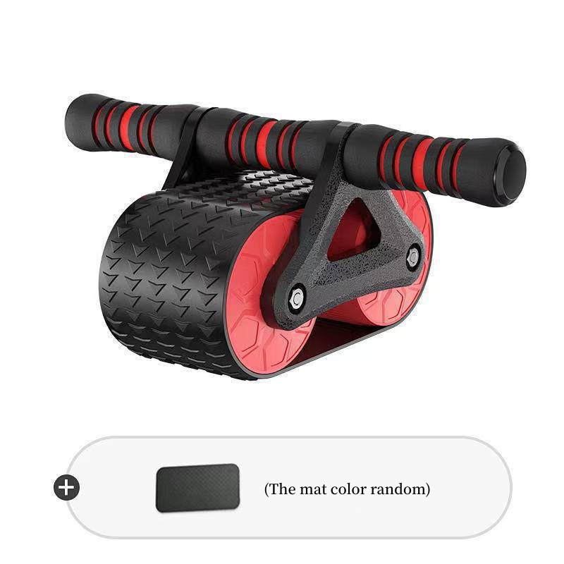 Double Wheel Ab Roller Automatic Rebound Home Gym Trainer