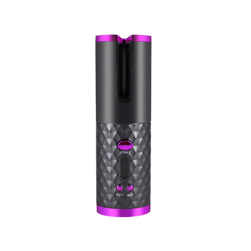 Rechargeable Automatic Hair Curler LCD Ceramic Rotating Styler