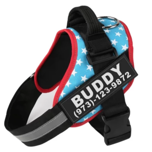 Custom Reflective No Pull Adjustable Breathable Dog Harness