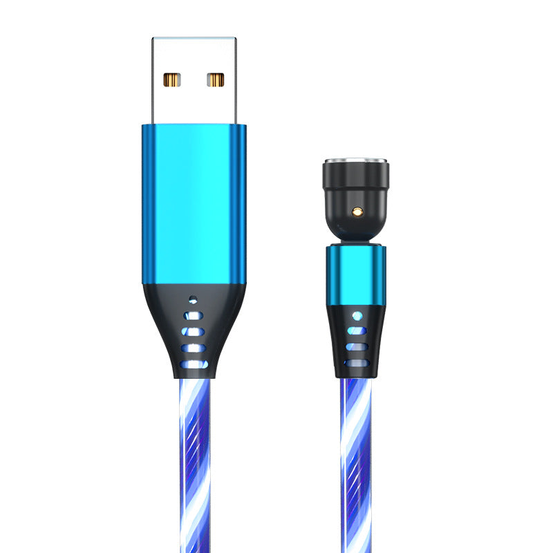 540 Degree Rotating Magnetic LED Charger Cable Fast Charge 3A
