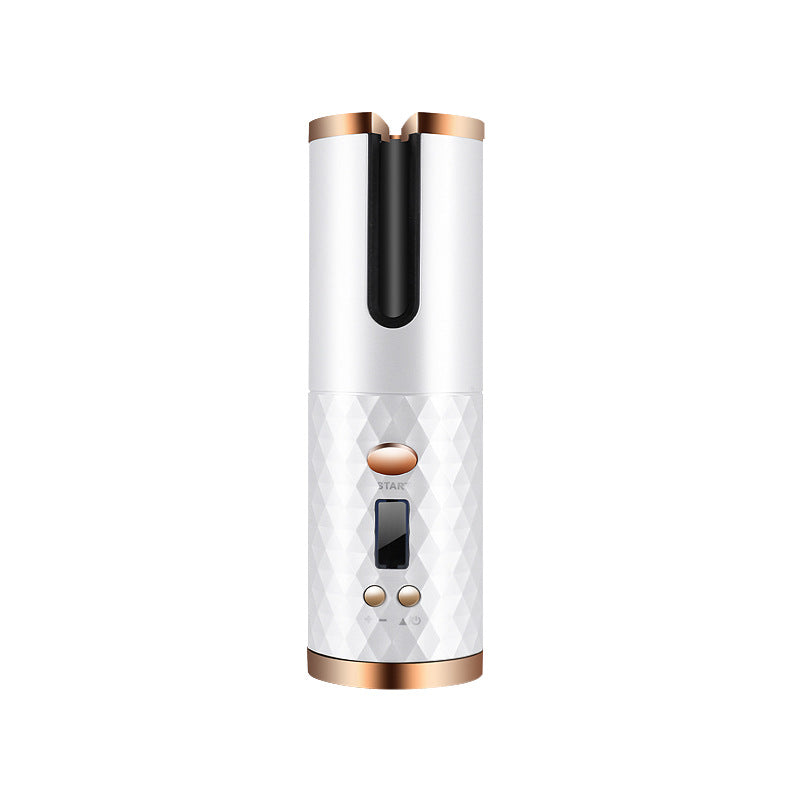 Rechargeable Automatic Hair Curler LCD Ceramic Rotating Styler
