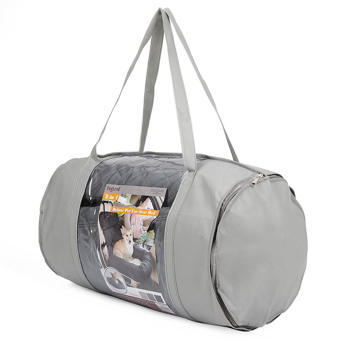 2-in-1 Folding Pet Carrier Car Seat Bed Mattress