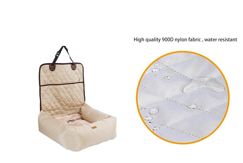 2-in-1 Folding Pet Carrier Car Seat Bed Mattress