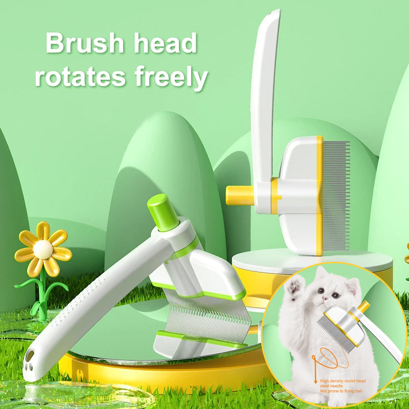 Self-Cleaning Pet Comb Hair & Flea Remover
