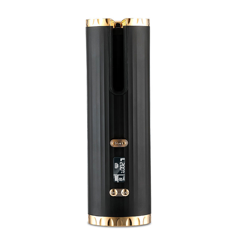 Rechargeable Automatic Hair Curler LCD Ceramic Rotating Styler