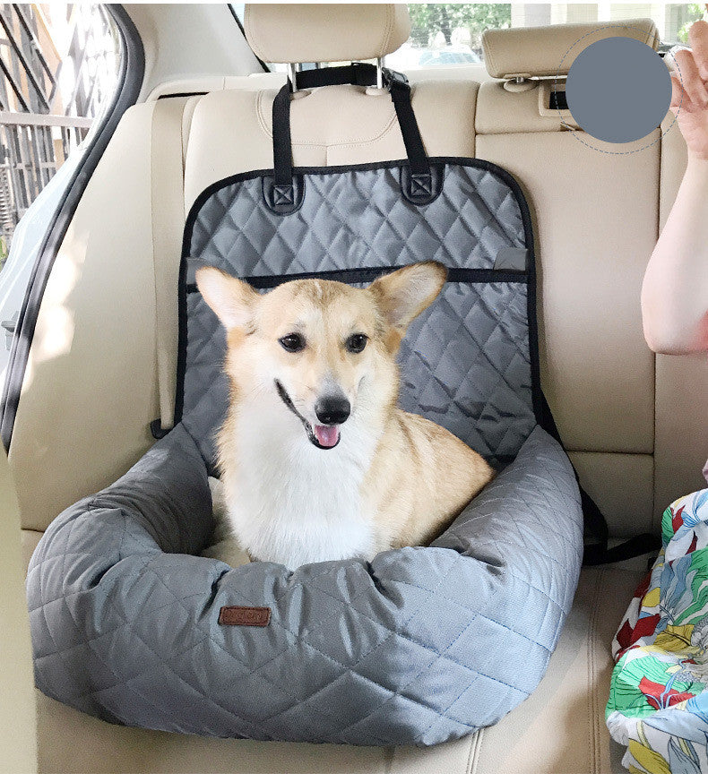 2-in-1 Folding Pet Carrier Car Seat Bed Mattress