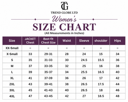 Trend Globe LTD Women’s Purple Genuine Leather Long Coat – Classic Button Front Jacket