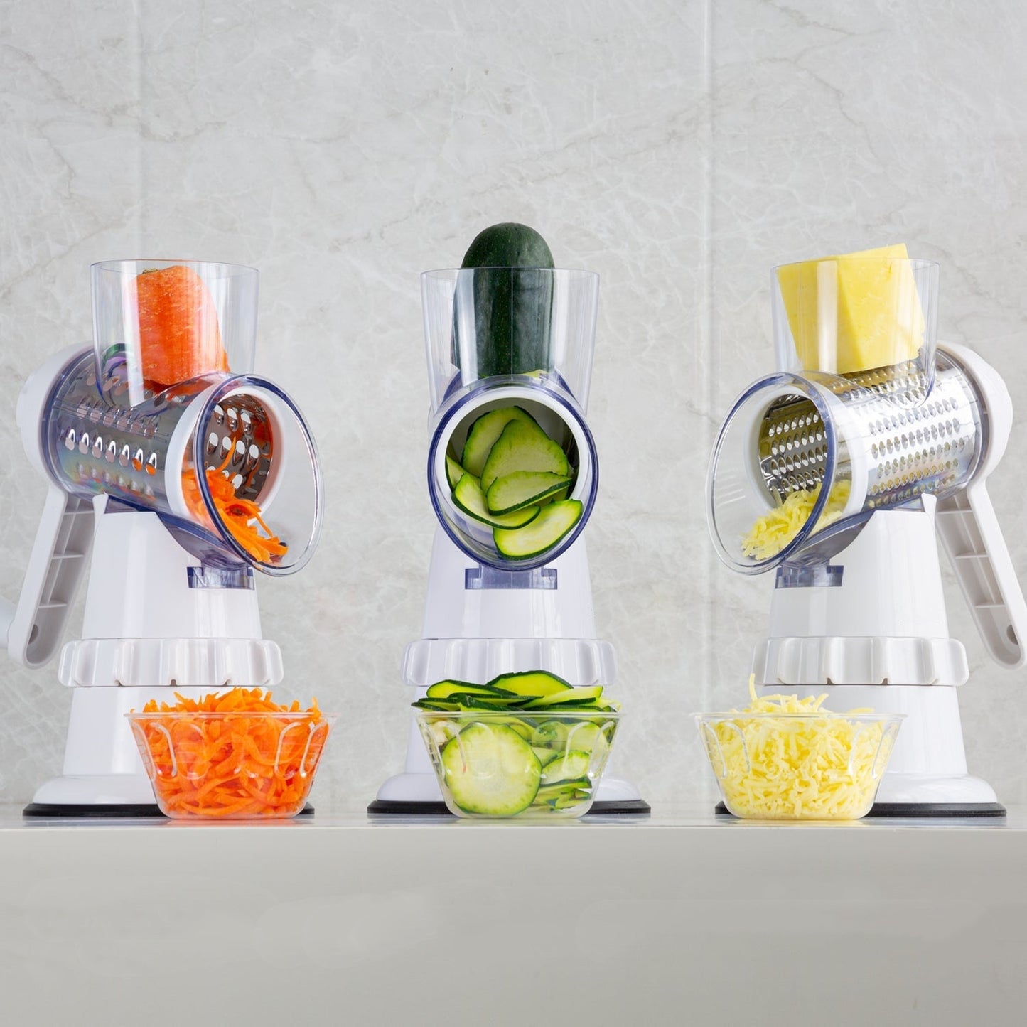3-in-1 Vegetable Slicer Grater Chopper Mandoline Kitchen Gadget