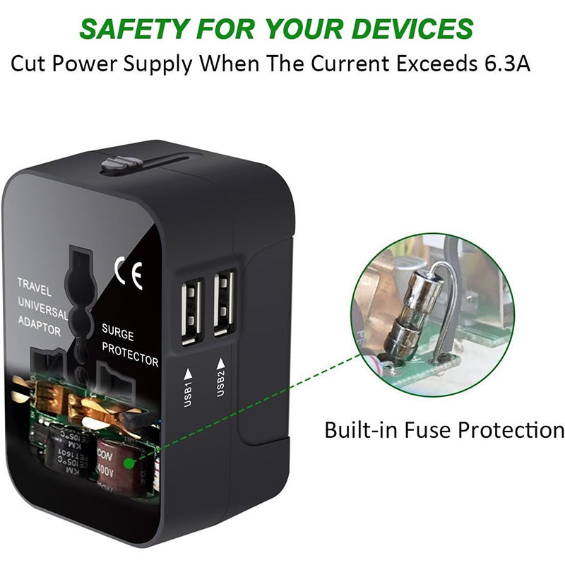 Worldwide All-in-One Travel Plug Adapter