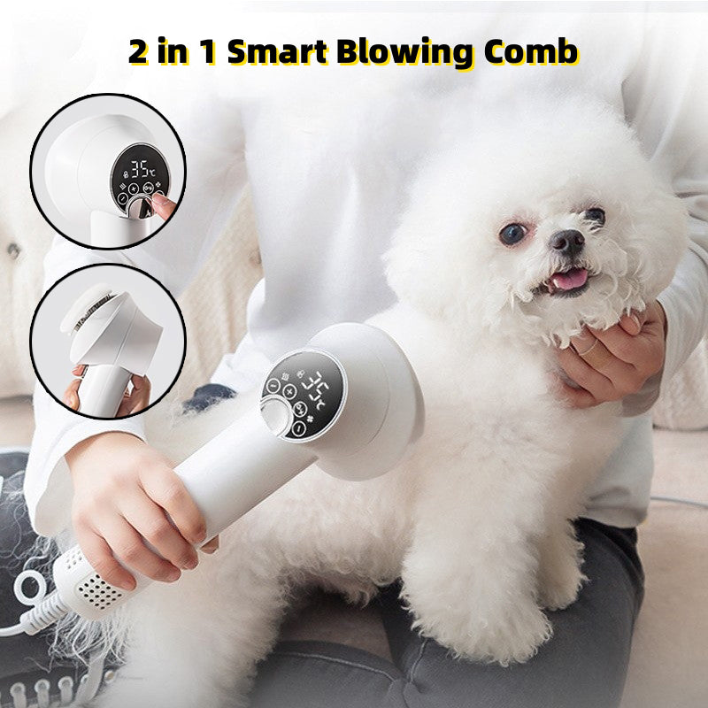 Silent Pet Hair Dryer Comb for Dogs and Cats